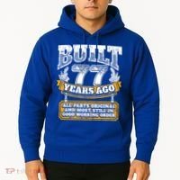 Funny 77th Birthday Gift BDay Gift Saying Age 77 Year Joke Hoodie thumb 2