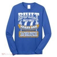 Funny 77th Birthday Gift BDay Gift Saying Age 77 Year Joke Long Sleeve Shirt thumb 0