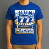 Funny 77th Birthday Gift BDay Gift Saying Age 77 Year Joke T-Shirt thumb 3