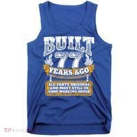 Funny 77th Birthday Gift BDay Gift Saying Age 77 Year Joke Tank Top thumb 0