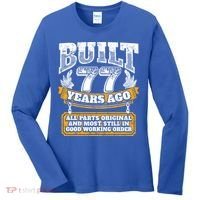 Funny 77th Birthday Gift BDay Gift Saying Age 77 Year Joke Women's Long Sleeve Shirt thumb 0