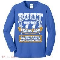 Funny 77th Birthday Gift BDay Gift Saying Age 77 Year Joke Kids Long Sleeve Shirt thumb 0