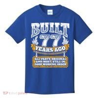 Funny 77th Birthday Gift BDay Gift Saying Age 77 Year Joke Kids T-Shirt thumb 0