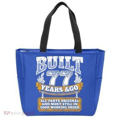 Funny 77th Birthday Gift BDay Gift Saying Age 77 Year Joke Tote Bag