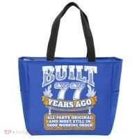 Funny 77th Birthday Gift BDay Gift Saying Age 77 Year Joke Tote Bag thumb 0