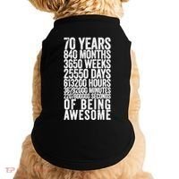 Funny 70th Birthday Old Meter Funny 70 Year Old Gifts Doggie Tank thumb 0