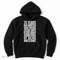 Funny 70th Birthday Old Meter Funny 70 Year Old Gifts Hoodie thumb 0