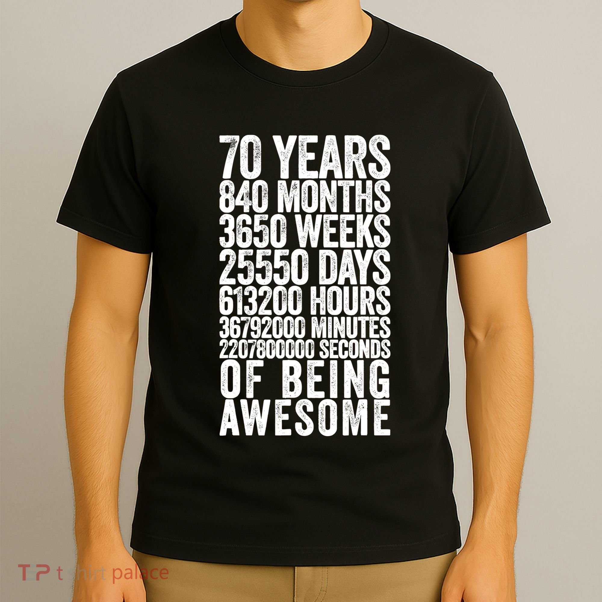 Funny 70th Birthday Old Meter Funny 70 Year Old Gifts T-Shirt