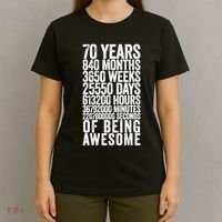Funny 70th Birthday Old Meter Funny 70 Year Old Gifts T-Shirt thumb 4