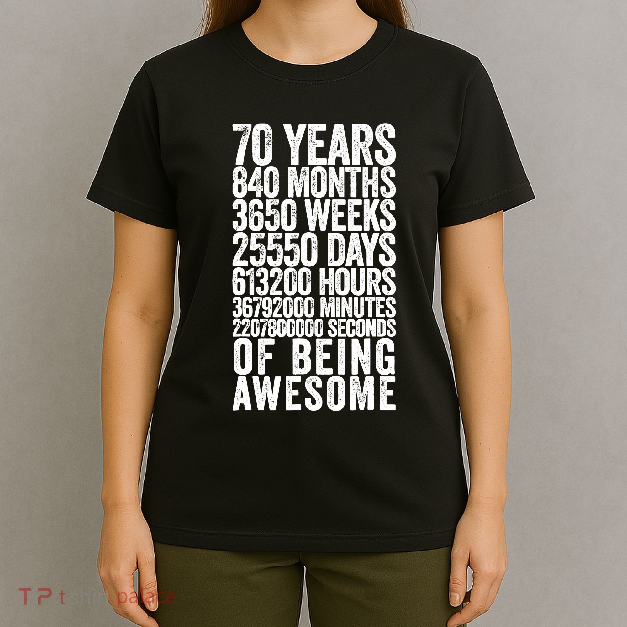 Funny 70th Birthday Old Meter Funny 70 Year Old Gifts T-Shirt