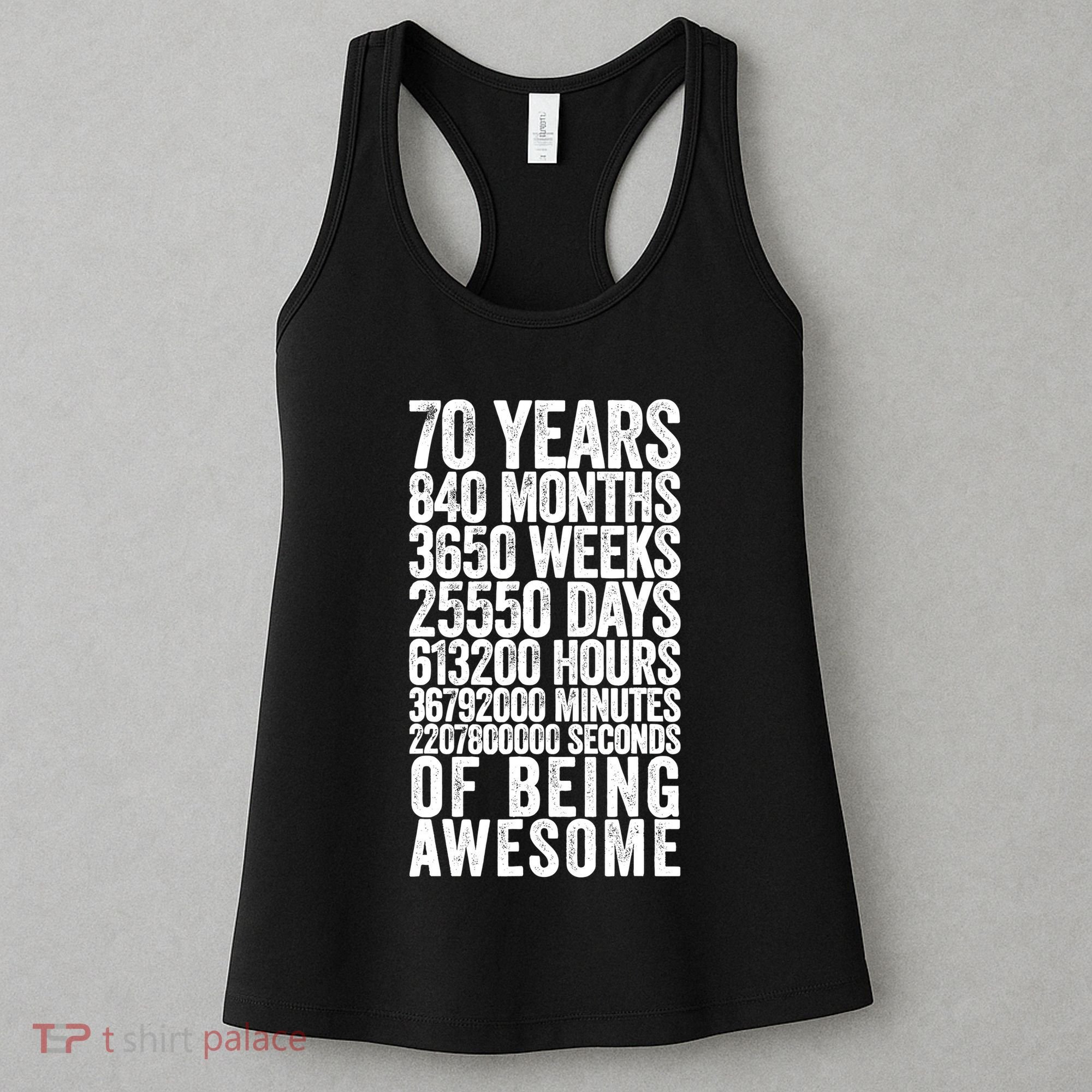 Funny 70th Birthday Old Meter Funny 70 Year Old Gifts Women's Tank Top