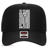 Funny 70th Birthday Old Meter Funny 70 Year Old Gifts Hat thumb 0