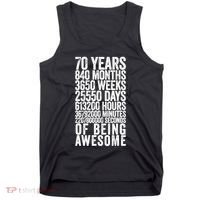 Funny 70th Birthday Old Meter Funny 70 Year Old Gifts Tank Top thumb 0