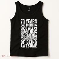 Funny 70th Birthday Old Meter Funny 70 Year Old Gifts Tank Top thumb 2