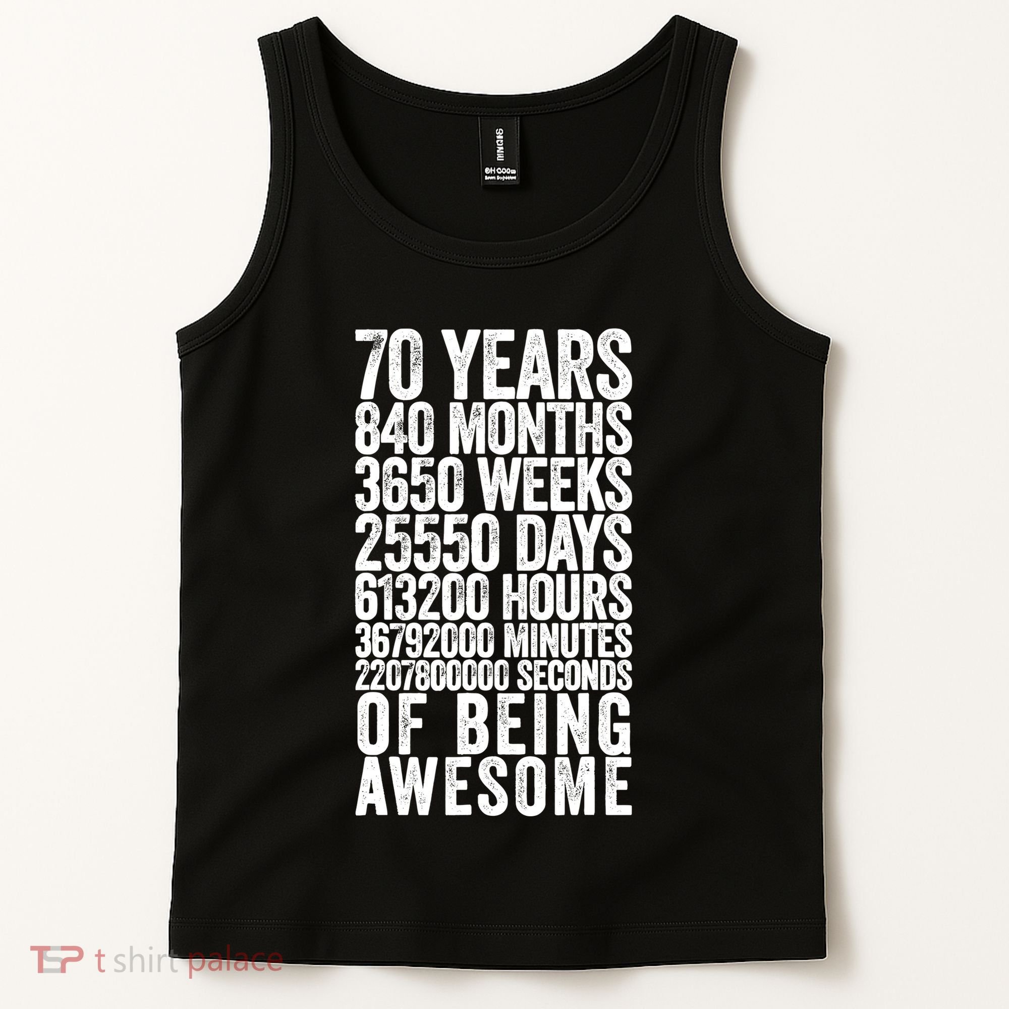 Funny 70th Birthday Old Meter Funny 70 Year Old Gifts Tank Top