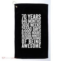 Funny 70th Birthday Old Meter Funny 70 Year Old Gifts Golf Towel thumb 0