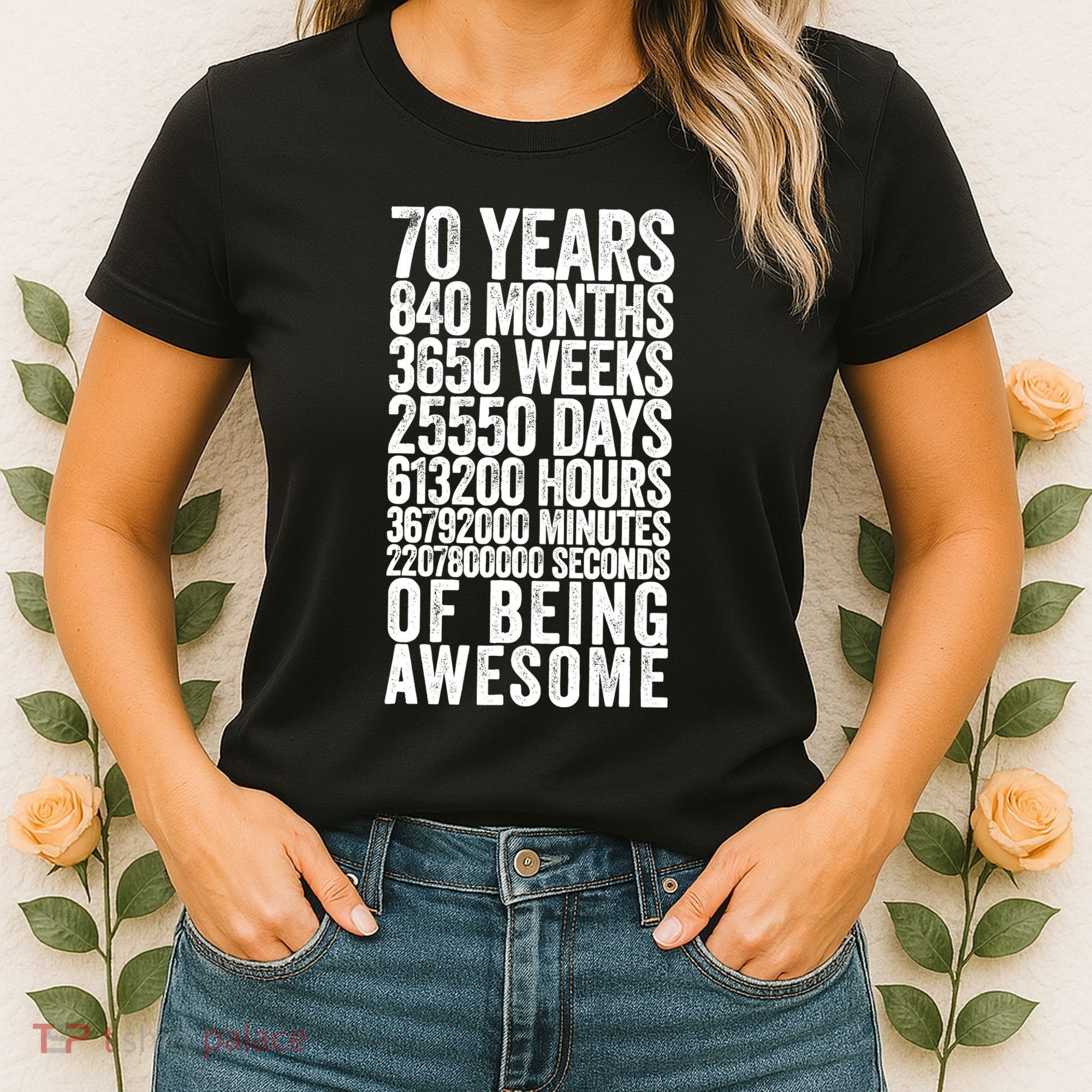 Funny 70th Birthday Old Meter Funny 70 Year Old Gifts Women's T-Shirt