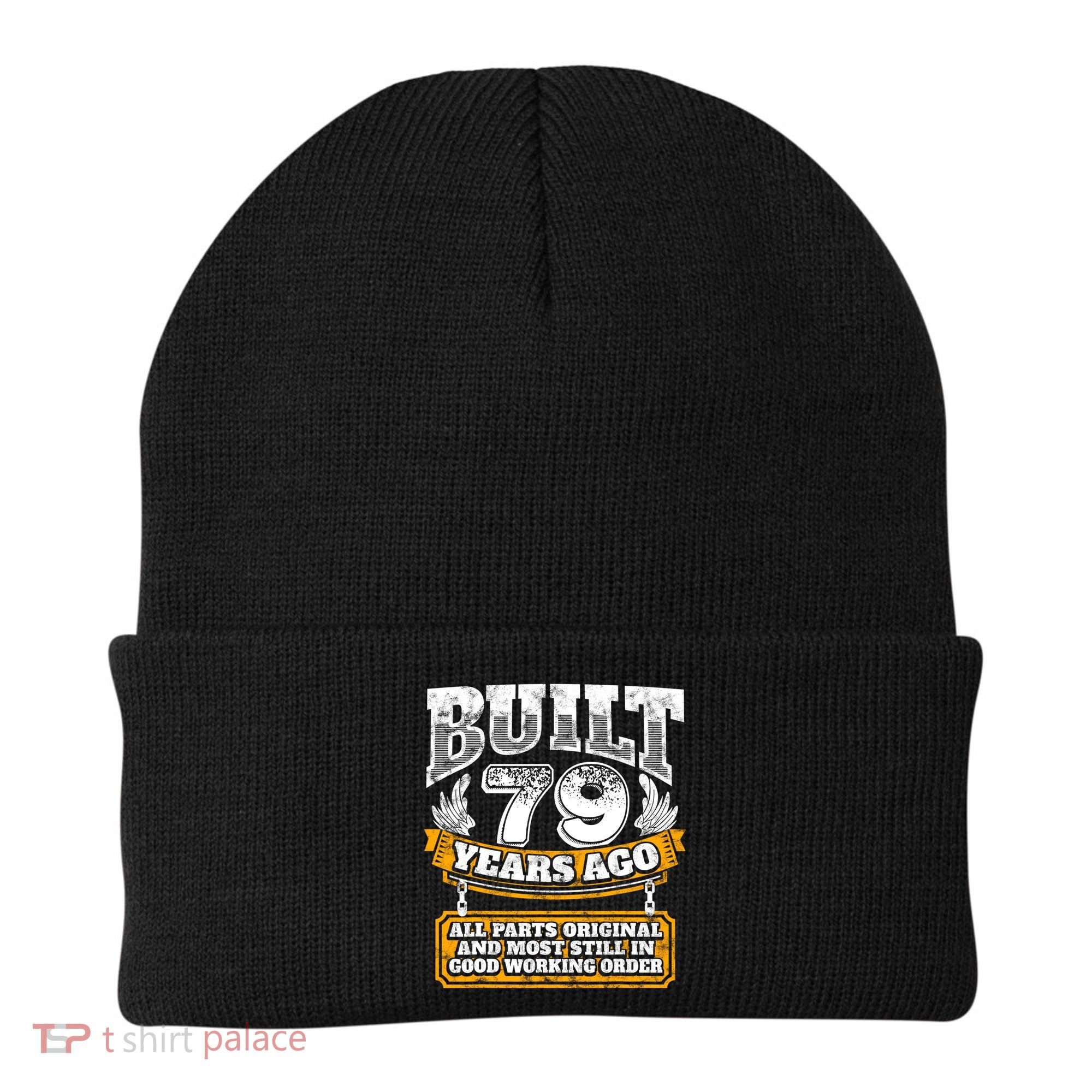 Funny 79th Birthday Gift BDay Gift Saying Age 79 Year Joke Beanie