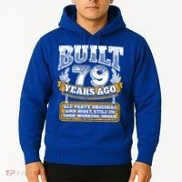 Funny 79th Birthday Gift BDay Gift Saying Age 79 Year Joke Hoodie thumb 2