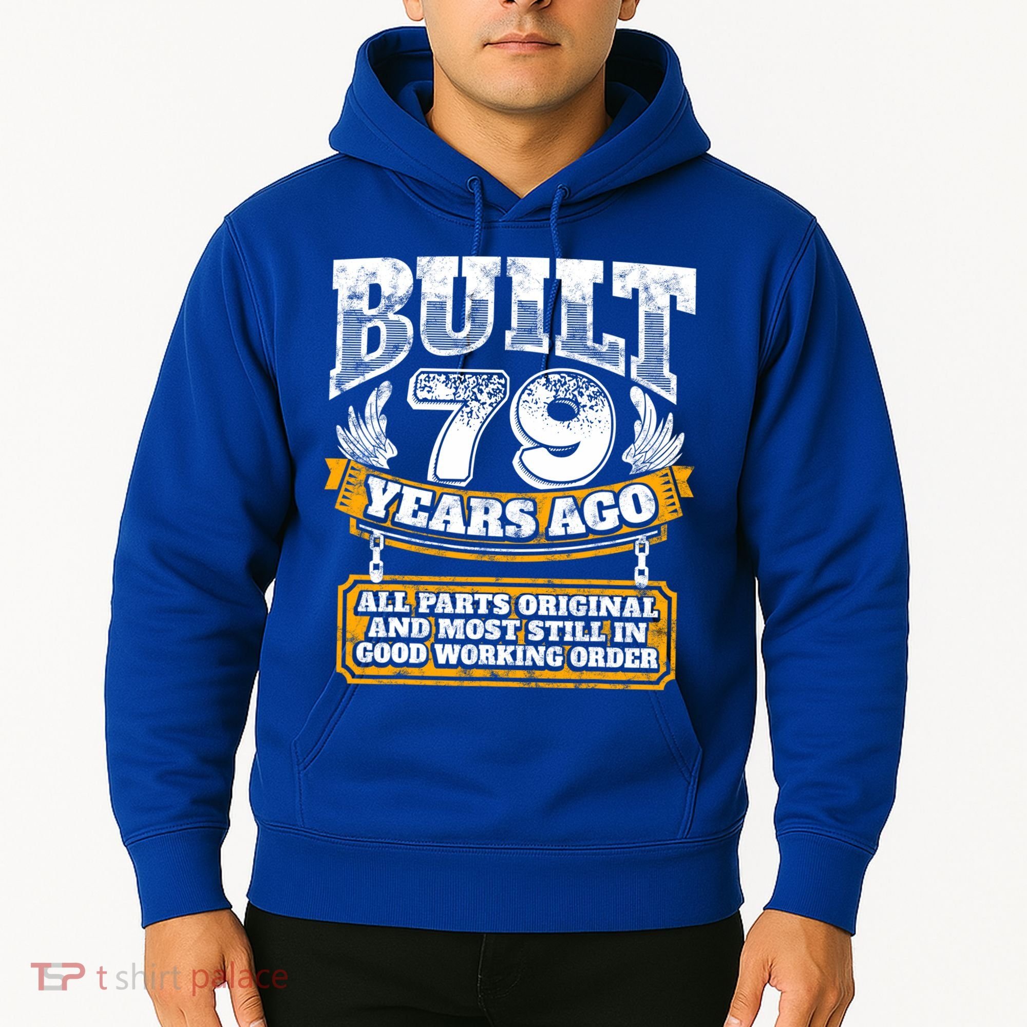 Funny 79th Birthday Gift BDay Gift Saying Age 79 Year Joke Hoodie