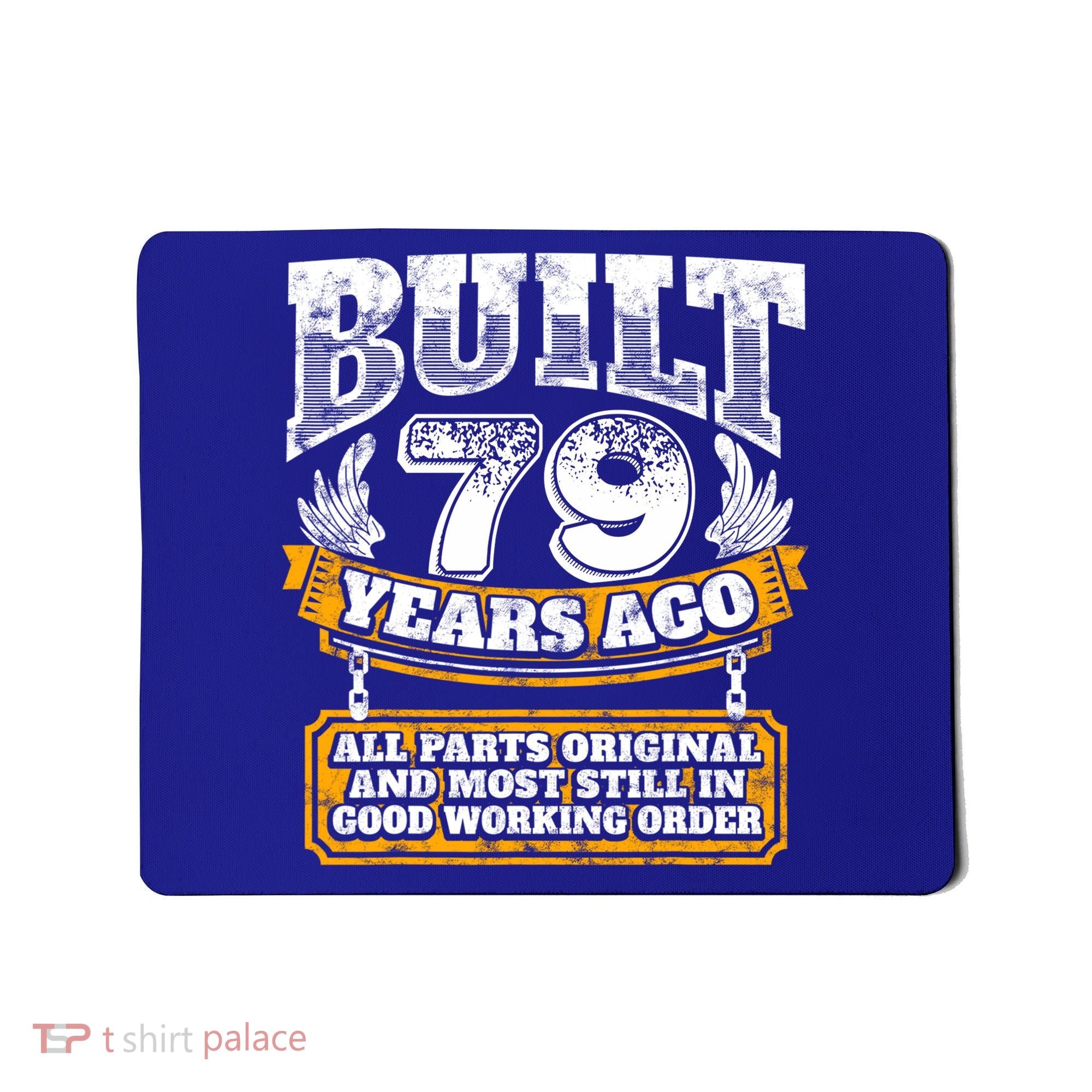 Funny 79th Birthday Gift BDay Gift Saying Age 79 Year Joke Mousepad