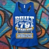 Funny 79th Birthday Gift BDay Gift Saying Age 79 Year Joke Women's Tank Top thumb 3