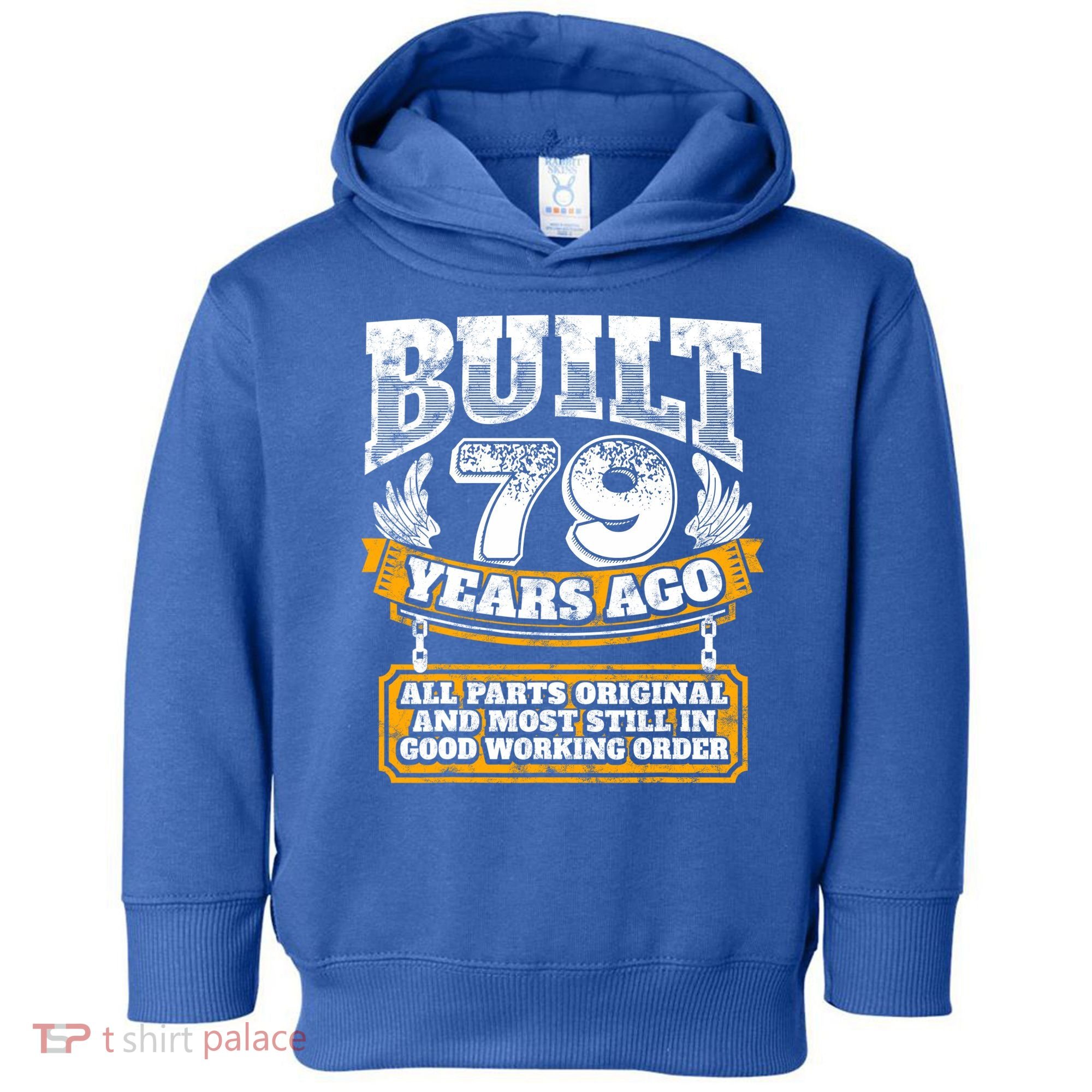 Funny 79th Birthday Gift BDay Gift Saying Age 79 Year Joke Toddler Hoodie