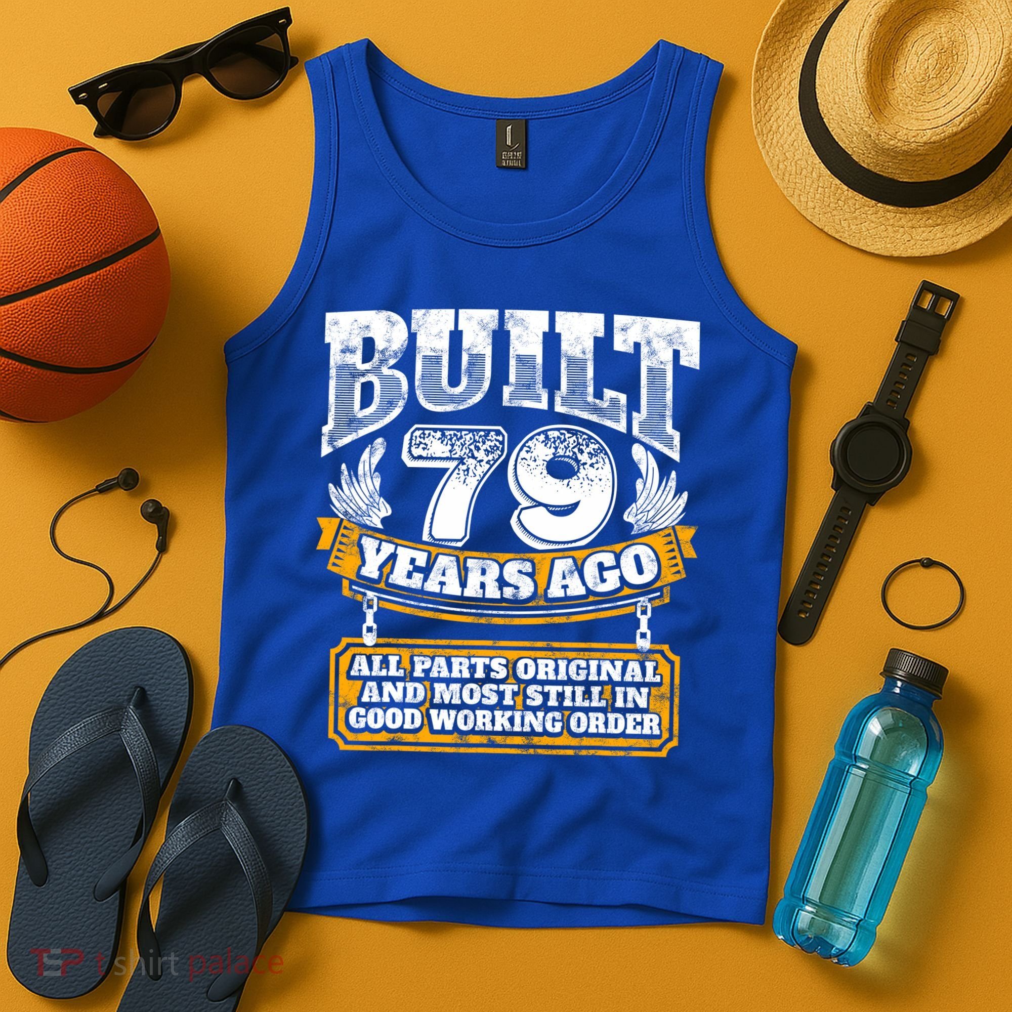 Funny 79th Birthday Gift BDay Gift Saying Age 79 Year Joke Tank Top