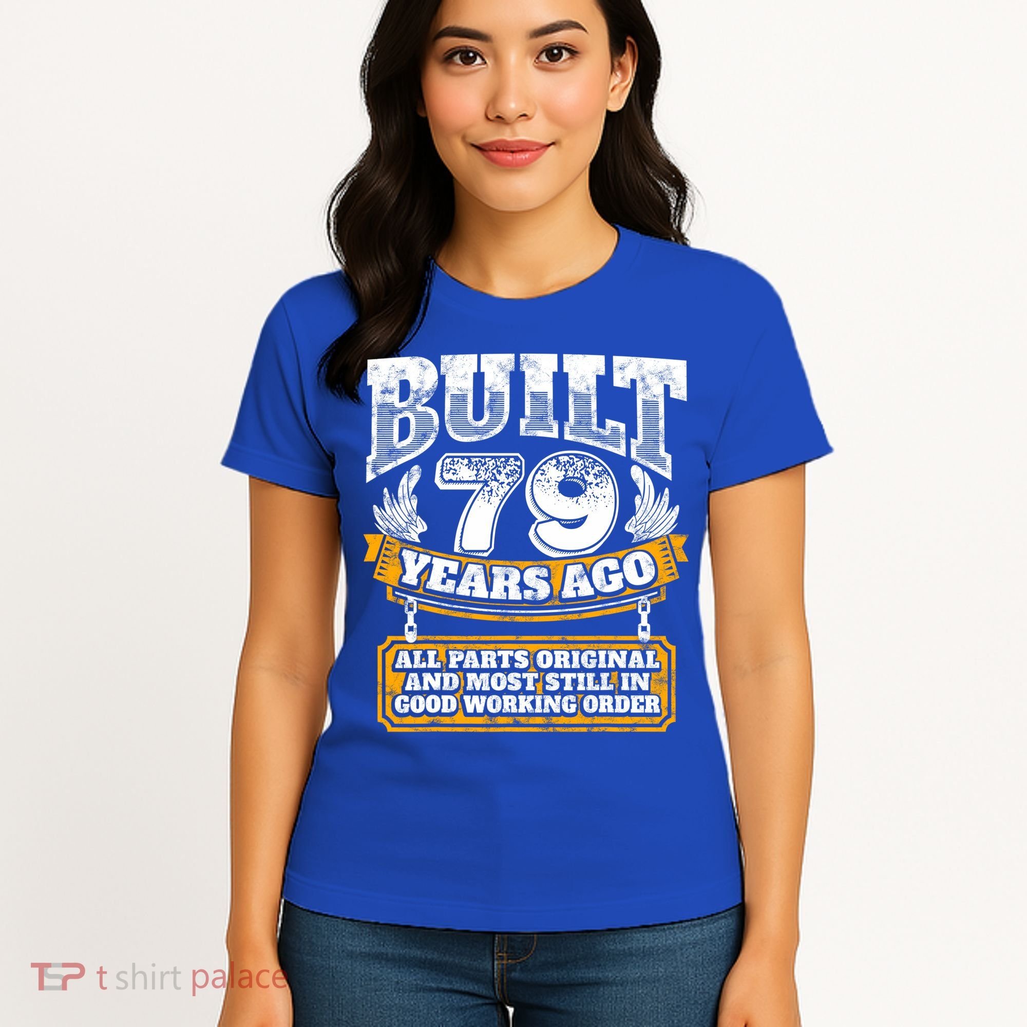 Funny 79th Birthday Gift BDay Gift Saying Age 79 Year Joke Women's T-Shirt