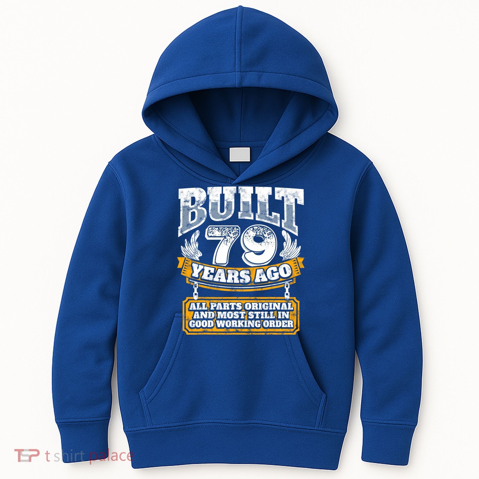 Funny 79th Birthday Gift BDay Gift Saying Age 79 Year Joke Kids Hoodie