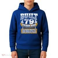Funny 79th Birthday Gift BDay Gift Saying Age 79 Year Joke Kids Hoodie thumb 4