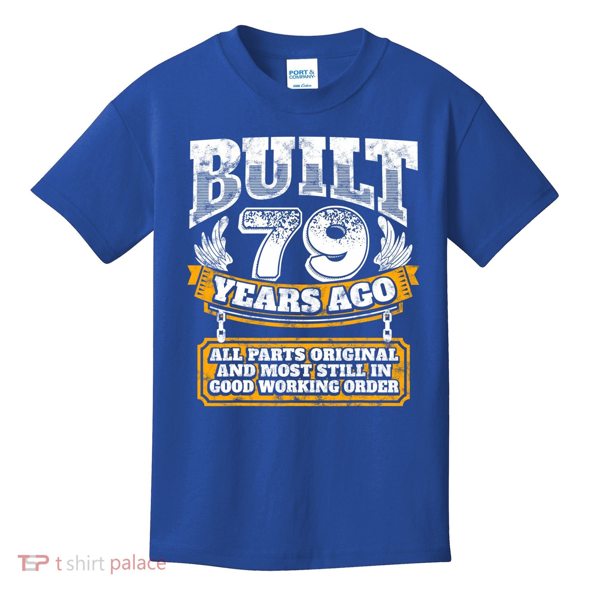 Funny 79th Birthday Gift BDay Gift Saying Age 79 Year Joke Kids T-Shirt
