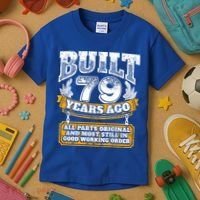 Funny 79th Birthday Gift BDay Gift Saying Age 79 Year Joke Kids T-Shirt thumb 3