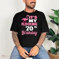 Flocking 70th Birthday Party Flamingo Comfort Colors T-Shirt thumb 3