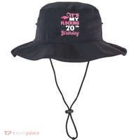 Flocking 70th Birthday Party Flamingo Bucket Hat thumb 0