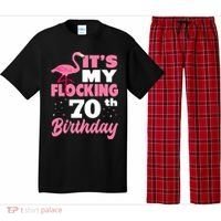 Flocking 70th Birthday Party Flamingo Pajama Set thumb 0