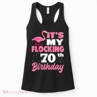 Flocking 70th Birthday Party Flamingo Women's Tank Top thumb 0