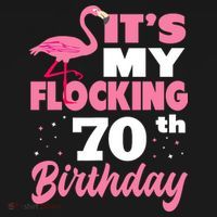 Flocking 70th Birthday Party Flamingo Women's Tank Top thumb 5