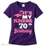 Flocking 70th Birthday Party Flamingo Women's T-Shirt thumb 0