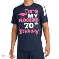 Flocking 70th Birthday Party Flamingo Sport-Tek Competitor United Soccer Jersey thumb 0