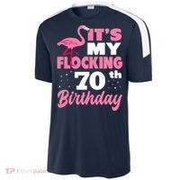 Flocking 70th Birthday Party Flamingo Sport-Tek Competitor United Soccer Jersey thumb 2