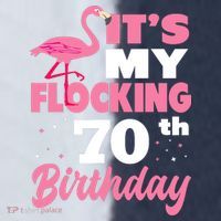 Flocking 70th Birthday Party Flamingo Sport-Tek Competitor United Soccer Jersey thumb 4