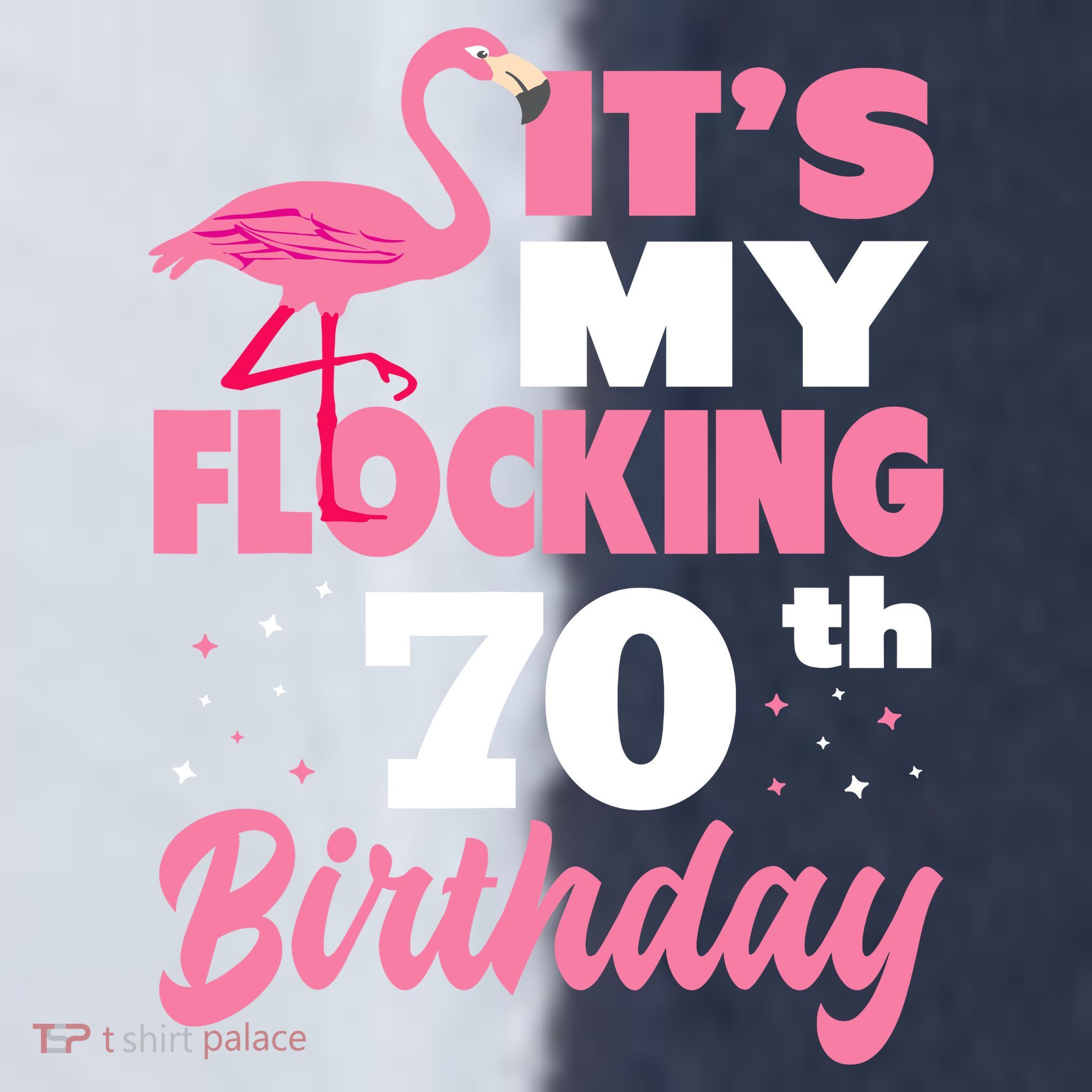 Flocking 70th Birthday Party Flamingo Sport-Tek Competitor United Soccer Jersey