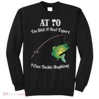 Funny 70th Birthday Gift 70YearOld Fisherman Fishing Sweatshirt thumb 0