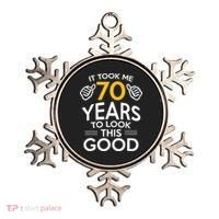 Funny 70th Birthday Gift, Took Me 70 Years 70 Year Old Ornament thumb 0