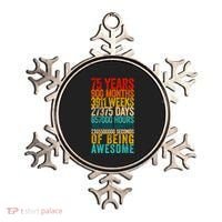Funny 75th Birthday Old Meter Funny 75 Year Old Gifts Ornament thumb 0