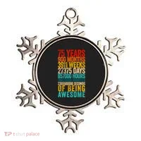 Funny 75th Birthday Old Meter Funny 75 Year Old Gifts Ornament thumb 0