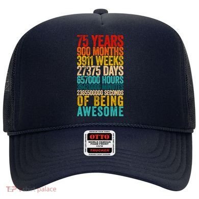 Funny 75th Birthday Old Meter Funny 75 Year Old Gifts Hat