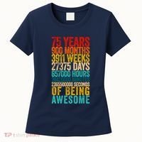 Funny 75th Birthday Old Meter Funny 75 Year Old Gifts Women's T-Shirt thumb 0