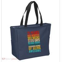 Funny 75th Birthday Old Meter Funny 75 Year Old Gifts Tote Bag thumb 2